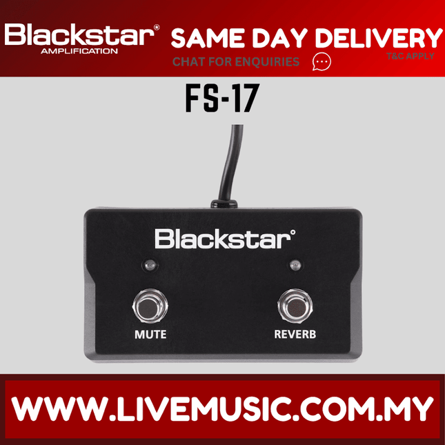 Blackstar FS-17 2-button Footswitch for Sonnet Series Amplifiers (FS17)