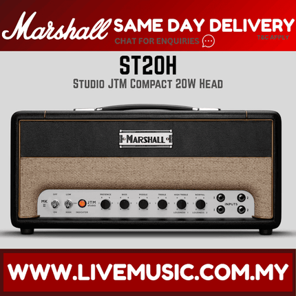 Marshall ST20H Studio JTM 20W Tube Amplifier Head