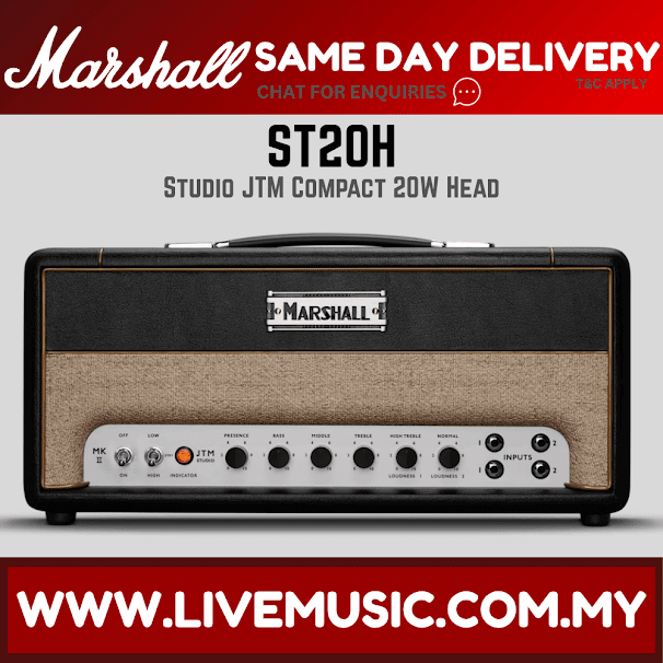 Marshall ST20H Studio JTM 20W Tube Amplifier Head