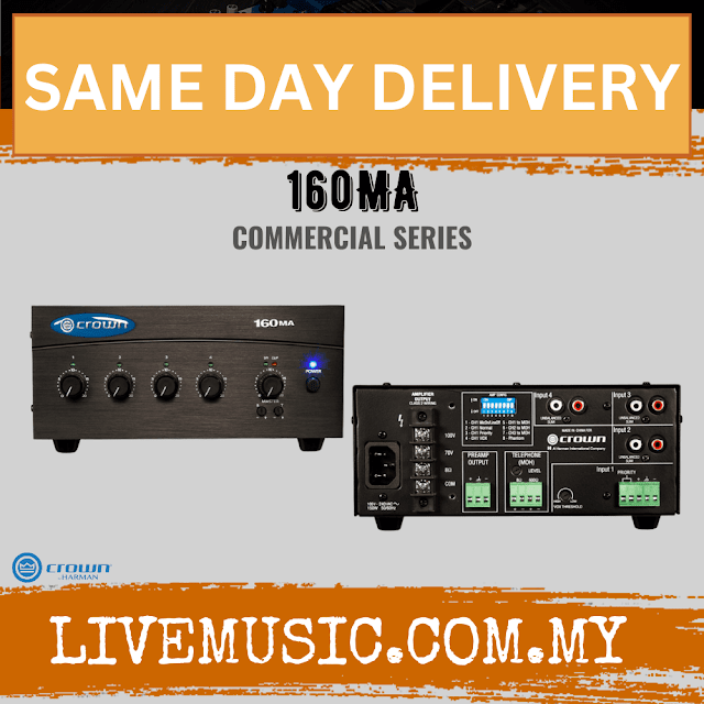 Crown 160MA Four channel, 60W @ 8Ω power amplifier ( 160-MA  / 160 MA )