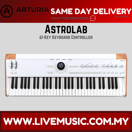 Arturia AstroLab 61 Keyboard Controller - White
