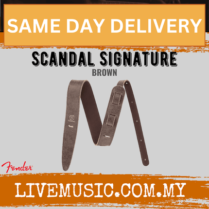 Fender Scandal Signature Guitar Strap, Brown
