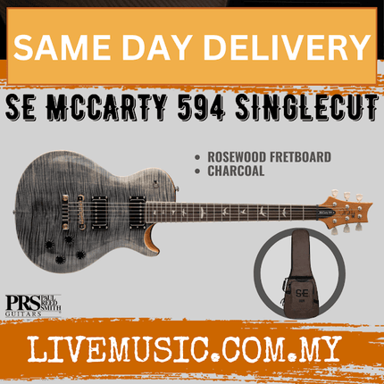 PRS SE Singlecut McCarty 594 Electric Guitar, Charcoal