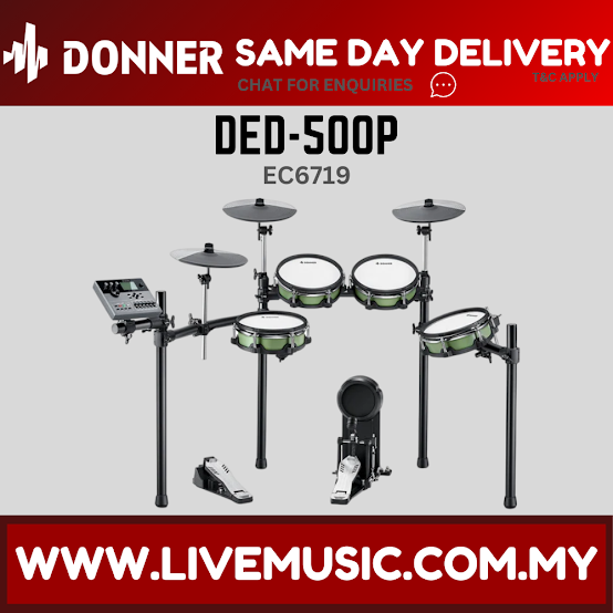 Donner DED-500P EC6719 Electronic Drum Set ( DED 500P / DED500P )
