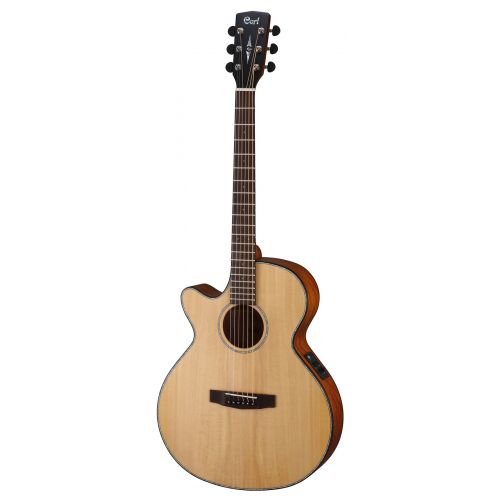 Cort SFX-ME LH Left-Handed Acoustic-Electric Guitar Laurel Fretboard with Gig Bag - Natural Satin (SFX-ME-LH/SFXMELH)