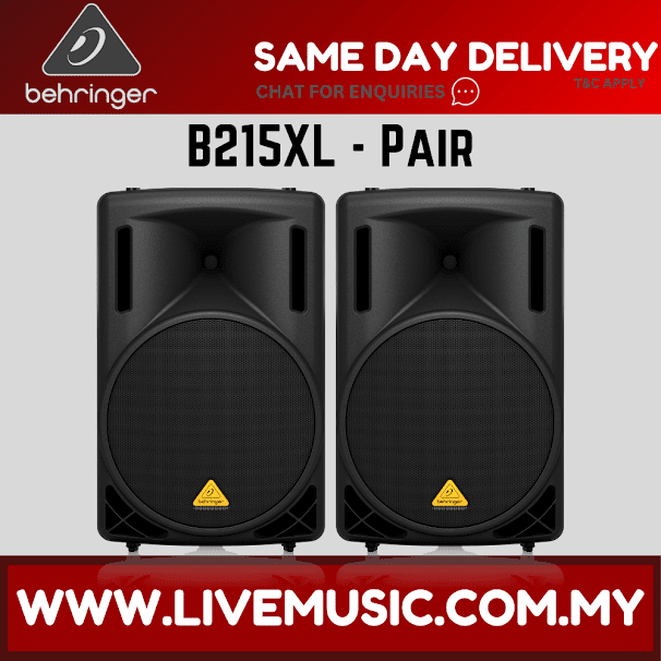 Behringer Eurolive B215XL 1000-watt 15'' Passive Speaker With Speaker Stand & Cable - Pair ( B-215XL )