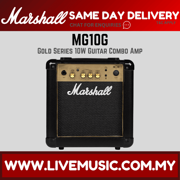 Marshall MG10G - 10 Watt, 1x6.5" Guitar Amplifier (MG-10G/MG10)