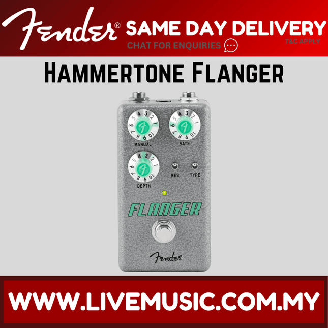 Fender Hammertone Flanger Guitar Effects Pedal