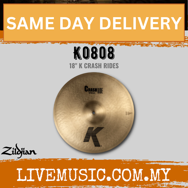 Zildjian 18" K Series Zildjian Crash Ride Cymbal (K0808)