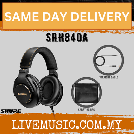 Shure SRH840A Reference Studio Headphones (SRH-840A / SRH 840)