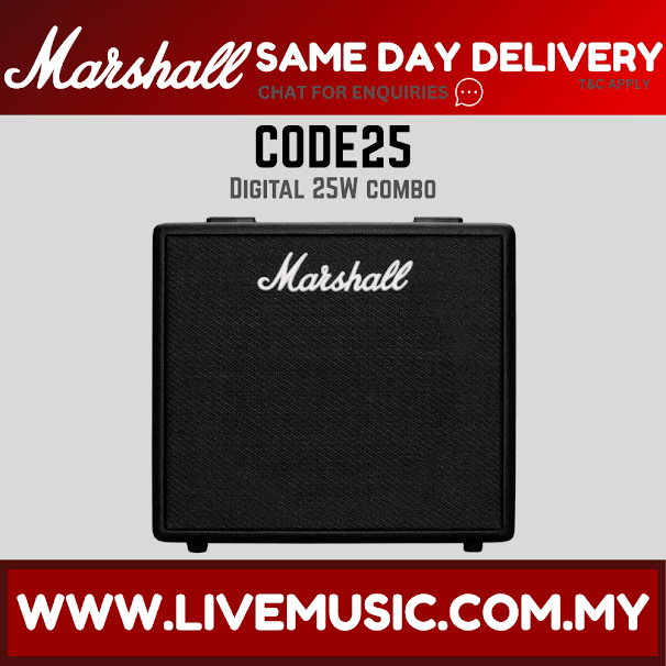 Marshall Code 25 - 25 Watt, 1x10 Modeling Guitar Combo Amplifier ( Code25 )