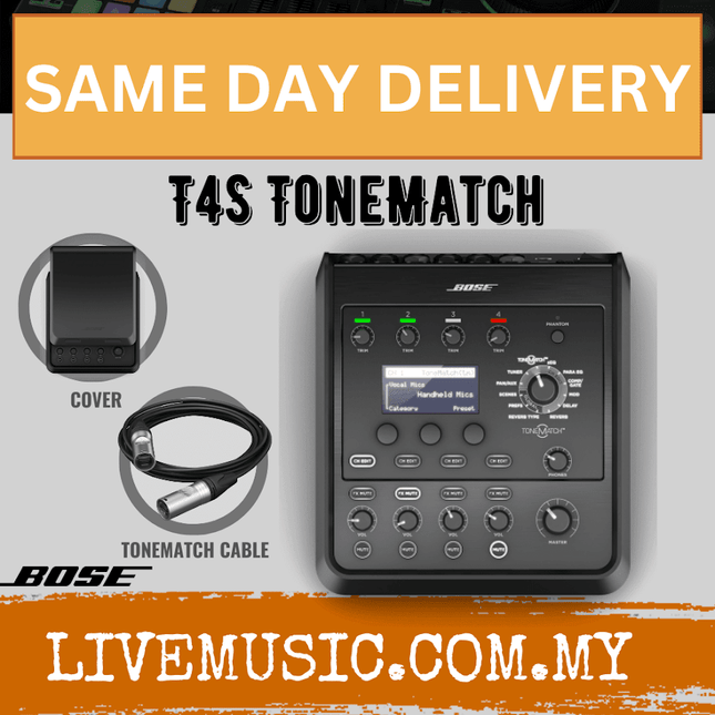 Bose T4S 4-channel ToneMatch Mixer with Cover & Cable
