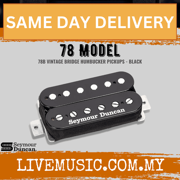 Seymour Duncan Model 78 Bridge Pickup - Black ( MODEL78B / MODEL-78B )