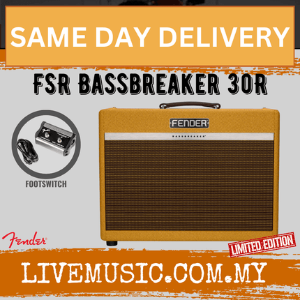 Fender FSR Bassbreaker 30R Guitar Tube Amplifier - Tweed