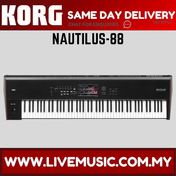 Korg NAUTILUS 88 Digital Performance Workstation - Black (NAUTILUS88/NAUTILUS-88)
