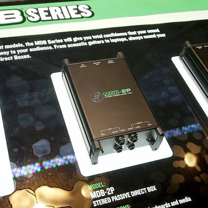 Mackie MDB-2P 2 Channel Stereo Passive Direct Box DI Box (MDB 2P/MDB2P)