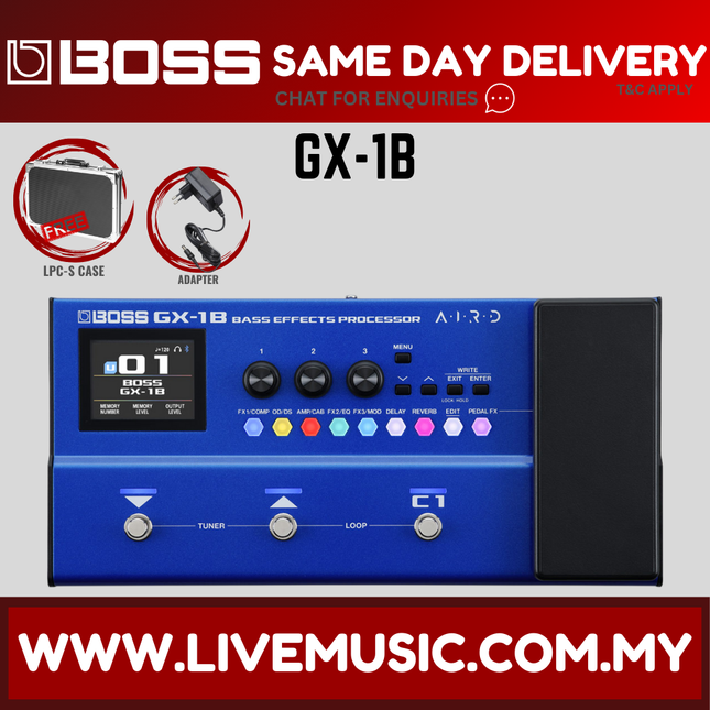 Boss GX-1B Bass Effects Processor Pedal ( GX1B GX 1B ) Replace GT1B GT-1B