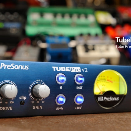 PreSonus TubePre V2 1-Channel Tube Preamplifier/DI Box (TubePreV2)