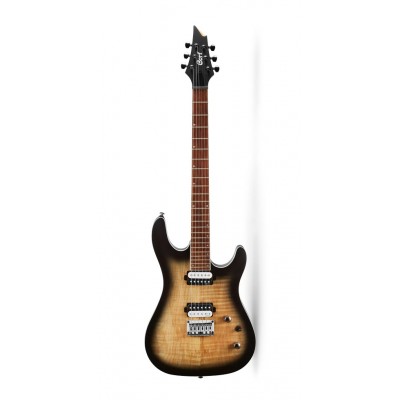 Cort KX300 Electric Guitar Macassar Ebony Fretboard with Gig Bag - Open Pore Raw Burst (KX-300/KX 300)