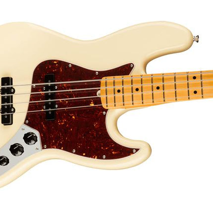 Fender American Professional II Jazz Bass Electric Guitar, Maple Fretboard - Olympic White