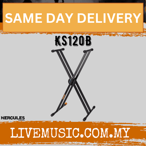 Hercules KS120B EZ-LOK Double X Keyboard Stand (KS120B)