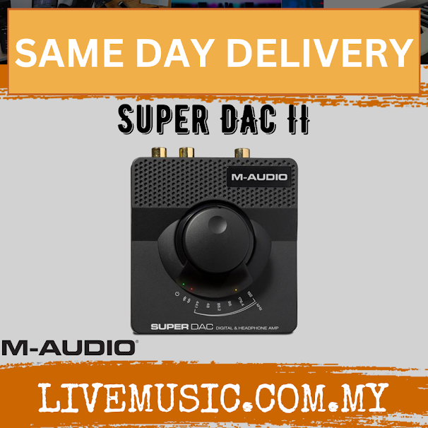 M-Audio Super DAC II - 24-bit/192kHz USB audio DAC with analog and digital outputs (SuperDAC/Super-DAC)