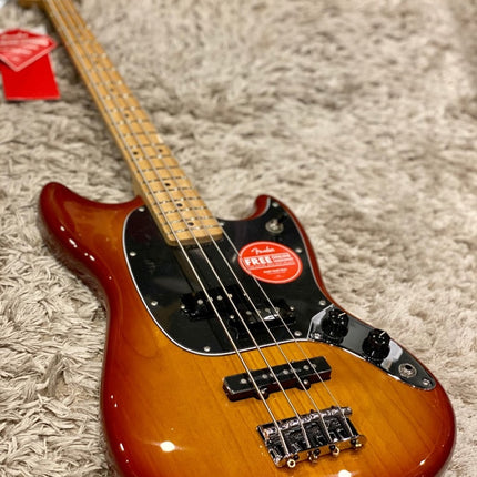 Fender Player Mustang PJ Bass Guitar, Maple Fretboard - Sienna Sunburst