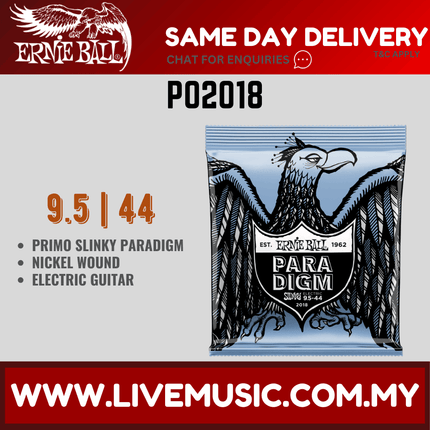 Ernie Ball P02018 Primo Slinky Paradigm Electric Guitar Strings, 9.5-44 Gauge