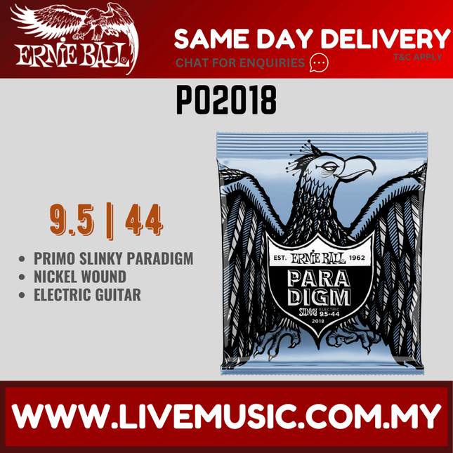 Ernie Ball P02018 Primo Slinky Paradigm Electric Guitar Strings, 9.5-44 Gauge