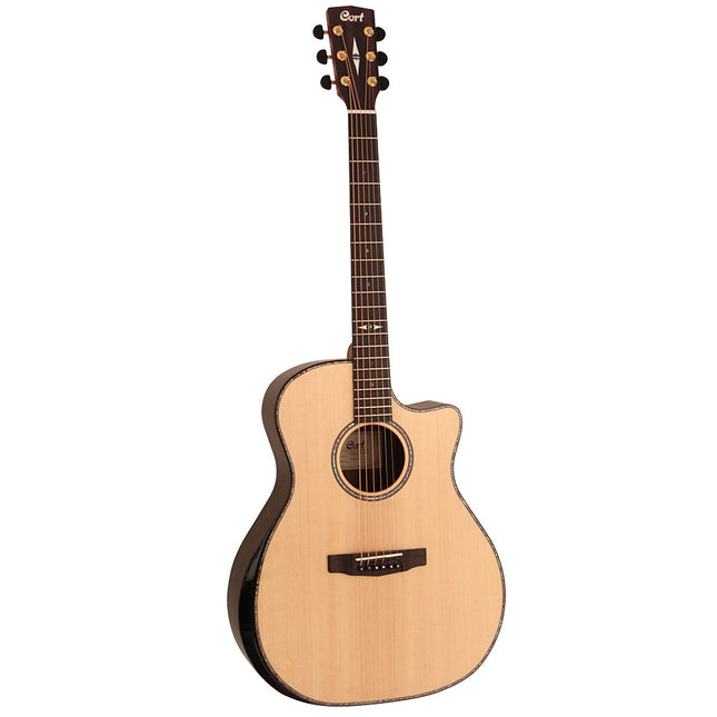 Cort GA-MY Bevel - Acoustic Guitar with Gig Bag - Natural Glossy (GA MY/GAMY)