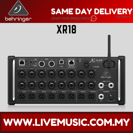 Behringer X Air XR18 Tablet-controlled Digital Mixer ( XR-18 / XR 18 )