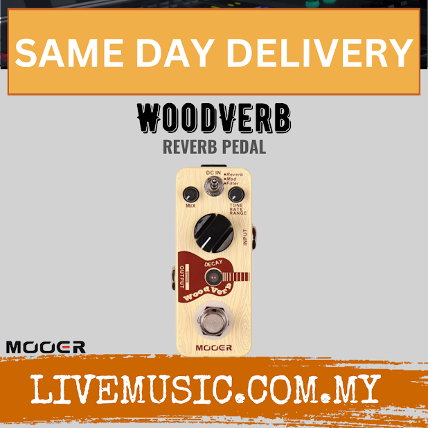 Mooer Wood Verb Effect Pedal (WoodVerb)