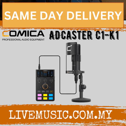 Comica ADCASTER C1-K1 Streaming/Podcast Audio Mixer Kit (ADCASTER-C1-K1 ADCASTERC1-K1)