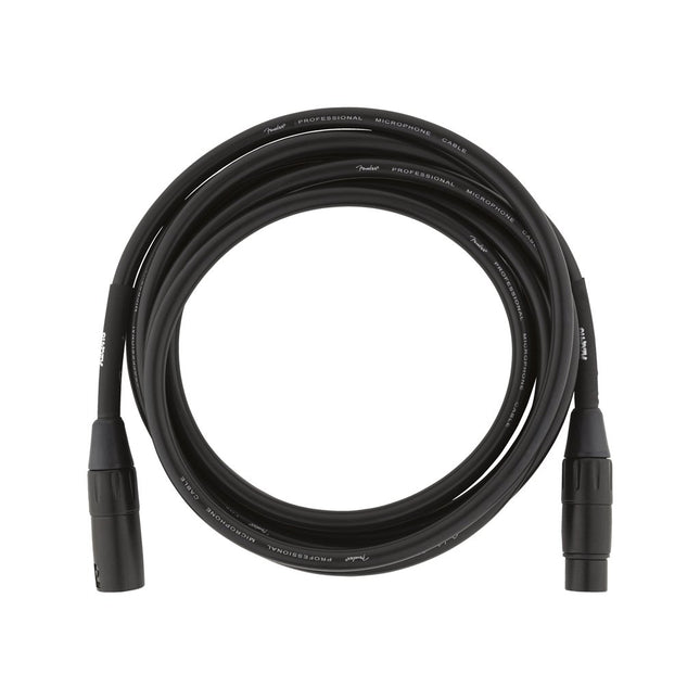 Fender Professional Series Microphone Cable, 15ft - Black