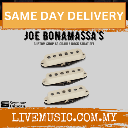 Seymour Duncan 11828-86 Custom Shop Joe Bonamassa Cradle Rock ’63 Strat Pickup Set, Aged