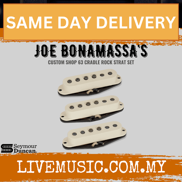 Seymour Duncan 11828-86 Custom Shop Joe Bonamassa Cradle Rock ’63 Strat Pickup Set, Aged