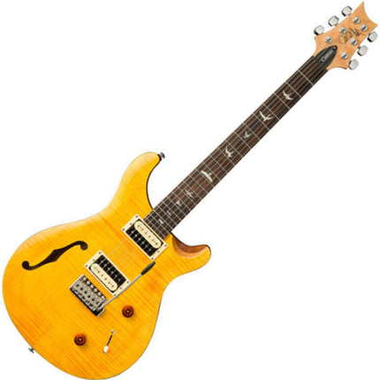 PRS SE Custom 22 Semi Hollow Electric Guitar with Bag - Santana Yellow