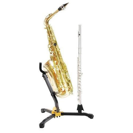 Hercules DS533BB Alto/Tenor Saxophone and Soprano Sax Stand with Bag (DS-533BB/DS533-BB)