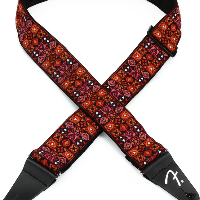Fender Festival 2 inch Woven Guitar Strap - Red