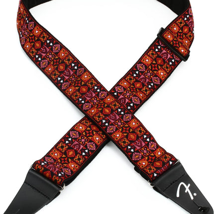 Fender Festival 2 inch Woven Guitar Strap - Red