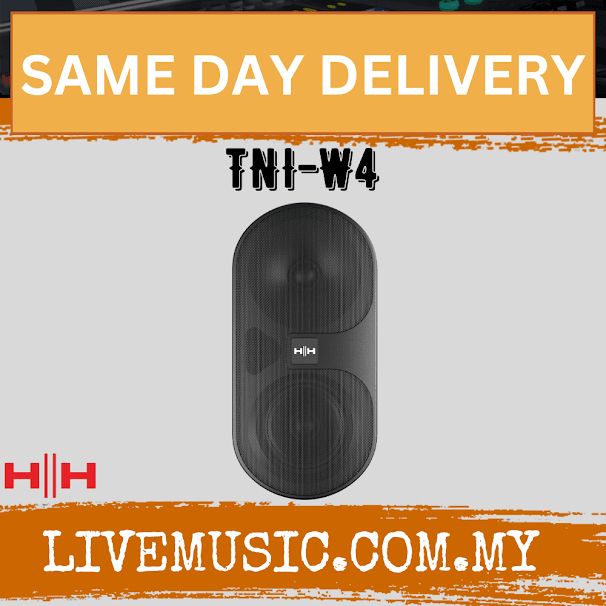 HH Electronic TNI-W4-BK 4 inch wall-mount speaker - BLACK ( TNI W4 / TNIW4 )