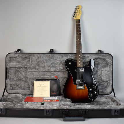 Fender American Professional II Telecaster Deluxe Electric Guitar, Rosewood Fretboard - 3-Tone Sunburst