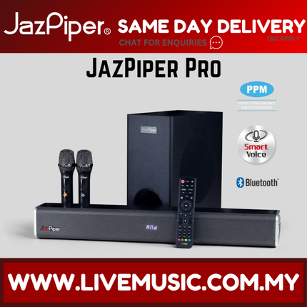 Jazpiper Pro Karaoke Soundbar | SubWoofer | Song Auto Update | Plug n Play | Build in App | Smart Voice Control