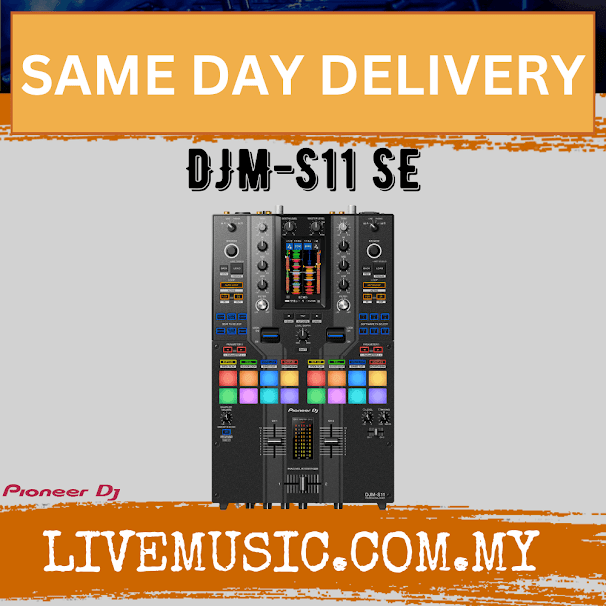 Pioneer DJ DJM-S11 SE 2-channel Mixer for Serato DJ (DJMS11/DJM S11/DJMS11SE)