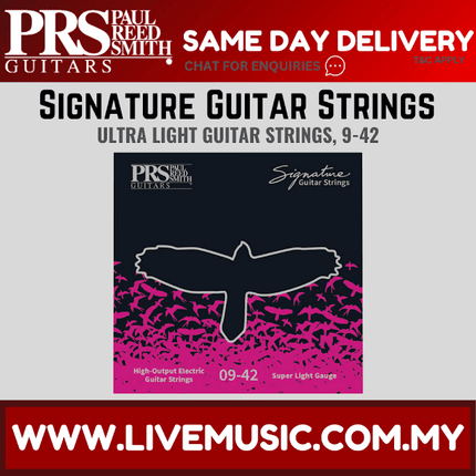 PRS Signature Ultra Light Electric Guitar Strings, 9-42