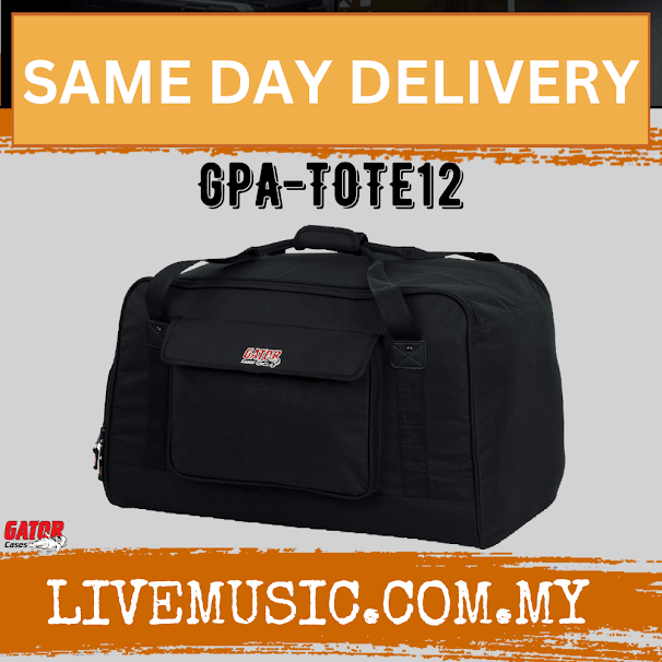 Gator GPA-TOTE12 Heavy-duty Speaker Tote Bag for 12 Inch Cabinets (GPATOTE12)
