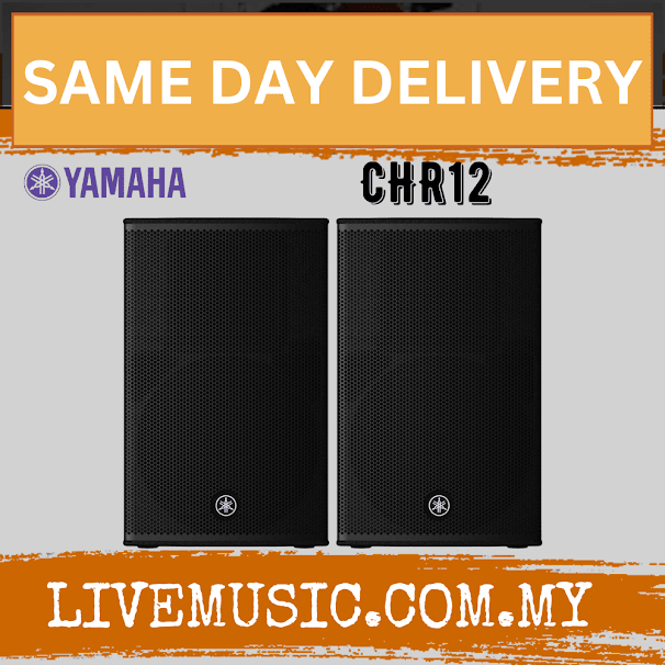 Yamaha CHR12 2-Way 1000W 12" Passive Loudspeaker w/Speaker Stand - Each / Pair ( CHR12 / CHR 12 )