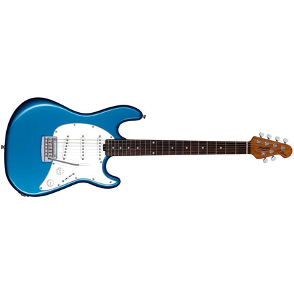 Sterling Cutlass CT50SSS Electric Guitar, Roasted Maple Fretboard - Toluca Lake Blue (CT50-SSS/CT50SSS-TLB)