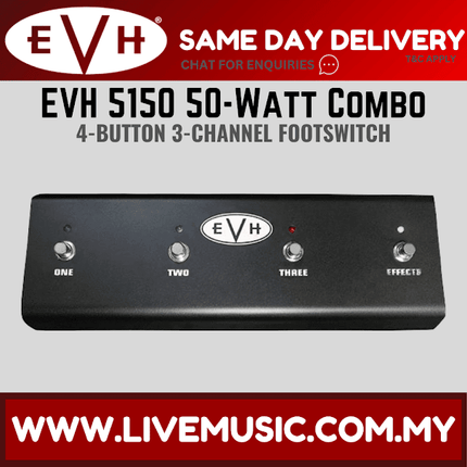 EVH 5150III 50W Combo 4 button 3-channel Amplifier Footswitch