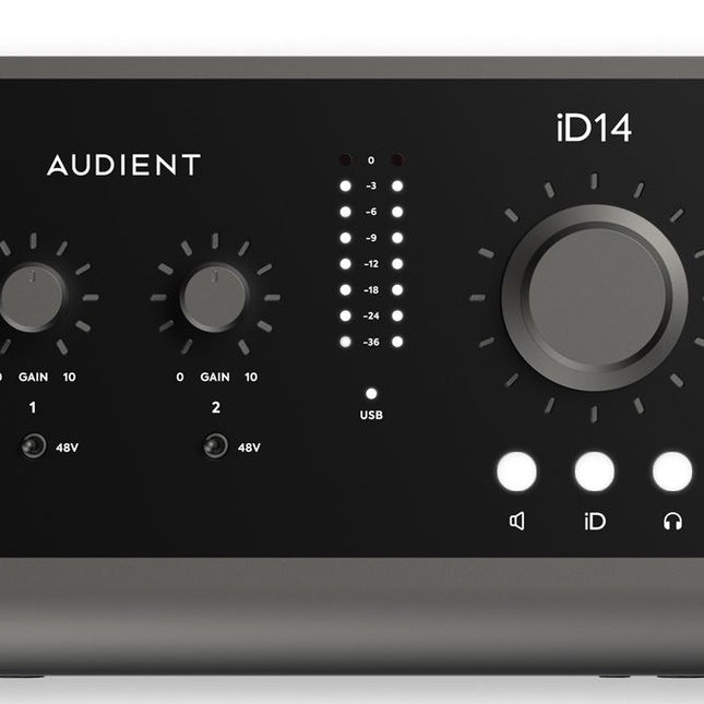 Audient iD14 MK2 High Performance USB Audio Interface (iD-14/iD14-MK2)